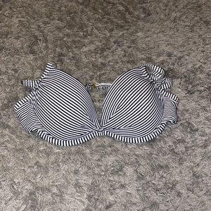 Black and White Bikini Top